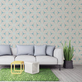 Coloroll M1023 Vibration Cream Geometric Wallpaper