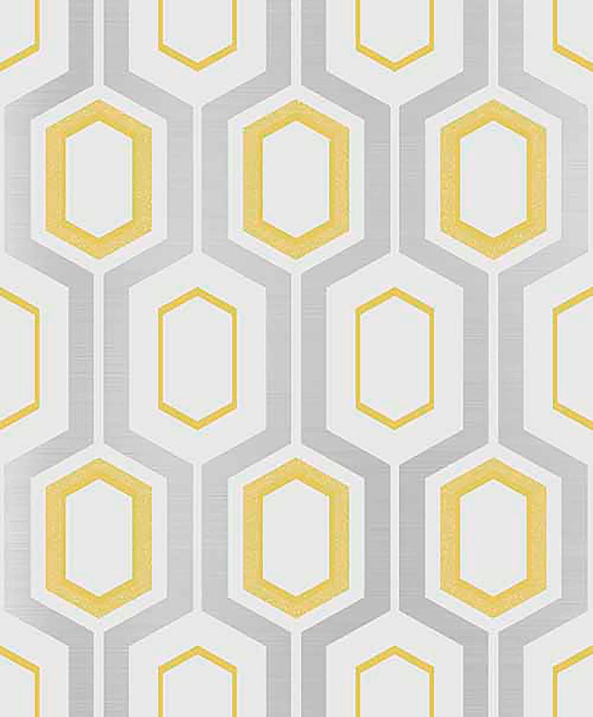 Coloroll M1025 Mortimer Yellow Geometric Wallpaper