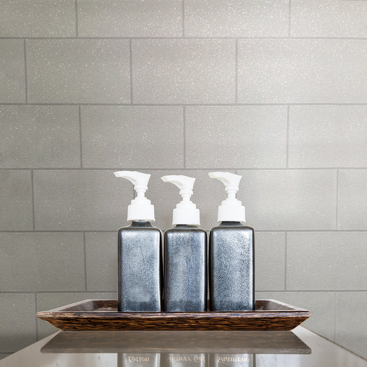 Crown  M1054 Joan White Tile Wallpaper