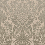 Crown  M1066 Signature Beige Damask Wallpaper