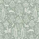 Crown  M1167 Sherwood Sage Woodland Wallpaper