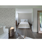 Crown  M1173 Ahu Grey Scroll Wallpaper