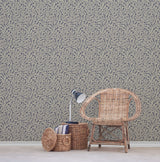 Crown  M1182 Ashe Dark Blue Trails Wallpaper