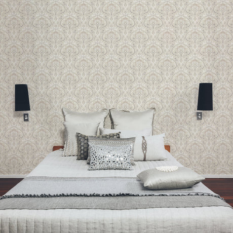 Crown  M1197 Donovan Cream Nouveau Floral Wallpaper