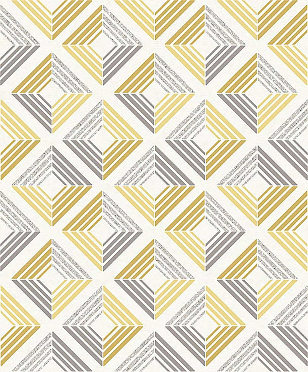 Coloroll M1299 Echo Yellow Geometric Wallpaper