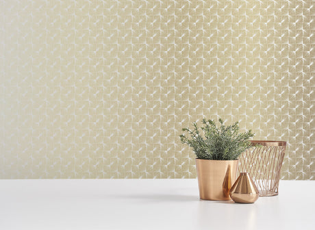 Coloroll M1319 Stockholm Gold Geometric Wallpaper