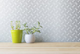 Coloroll M1322 Stockholm Silver Geometric Wallpaper