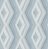 Fine Decor M1581 Aura Blue Geometric Wallpaper