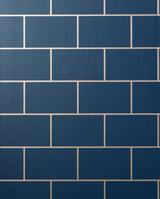 Fine Decor M1636 Metro Navy Tile Wallpaper