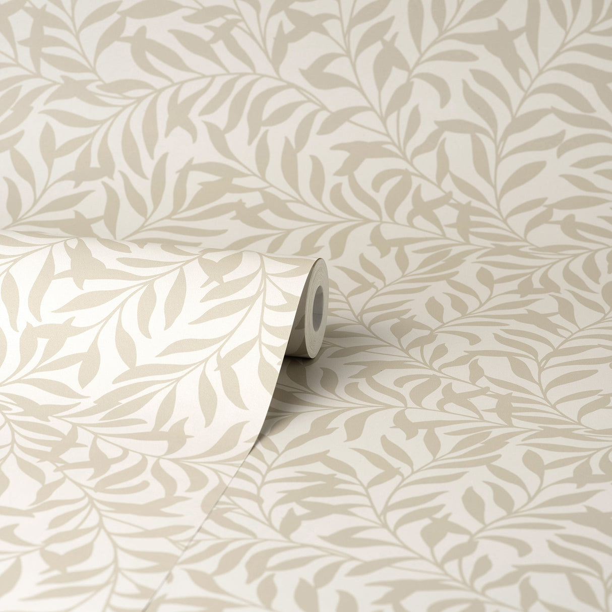 Brewster M1668 Salix Beige Leaf Wallpaper
