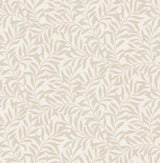 Brewster M1668 Salix Beige Leaf Wallpaper