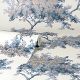 Brewster M1672 Ashdown Dark Blue Tree Wallpaper