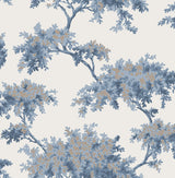 Brewster M1672 Ashdown Dark Blue Tree Wallpaper