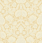 Brewster M1682 Bamburg Mustard Floral Wallpaper