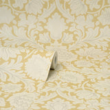 Brewster M1682 Bamburg Mustard Floral Wallpaper
