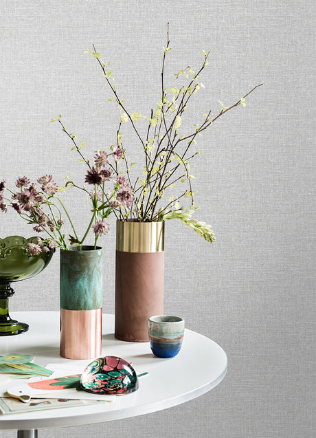 Brewster M1694 Glen Grey Linen Wallpaper