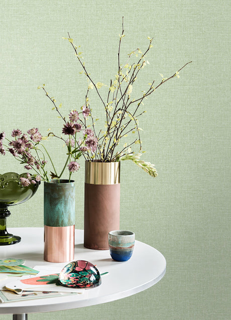 Brewster M1695 Glen Sage Linen Wallpaper