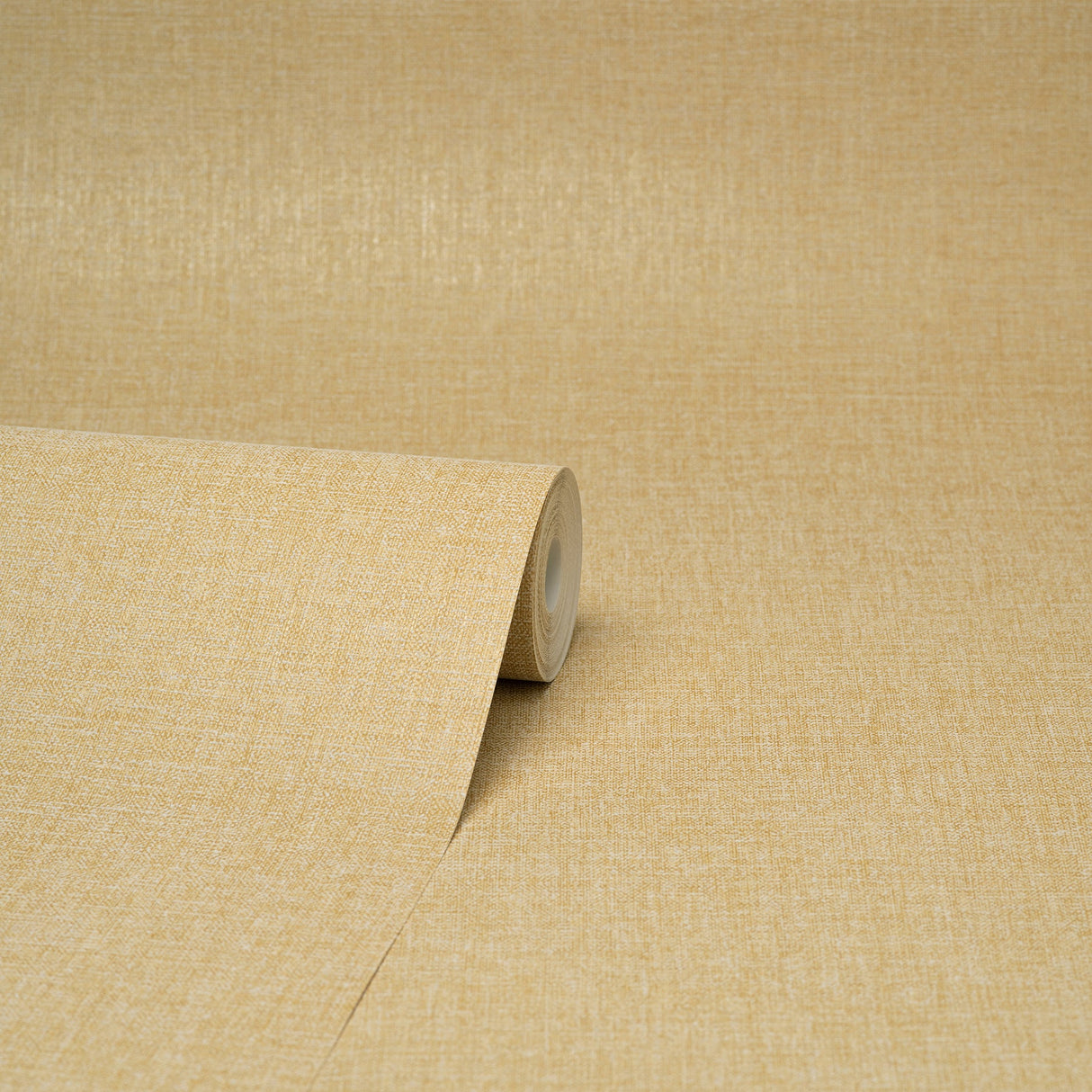 Brewster M1698 Glen Mustard Linen Wallpaper