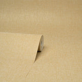 Brewster M1698 Glen Mustard Linen Wallpaper