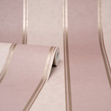 Brewster M1710 Rydia Pink Stripe Wallpaper