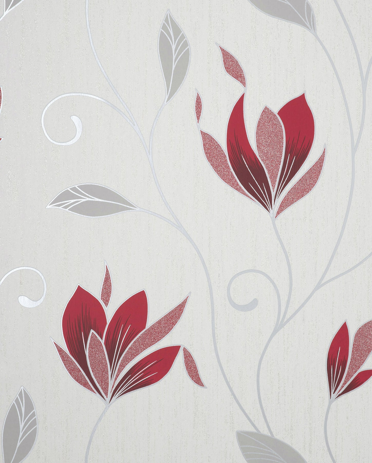 Fine Decor M1718 Synergy Ruby Floral Wallpaper