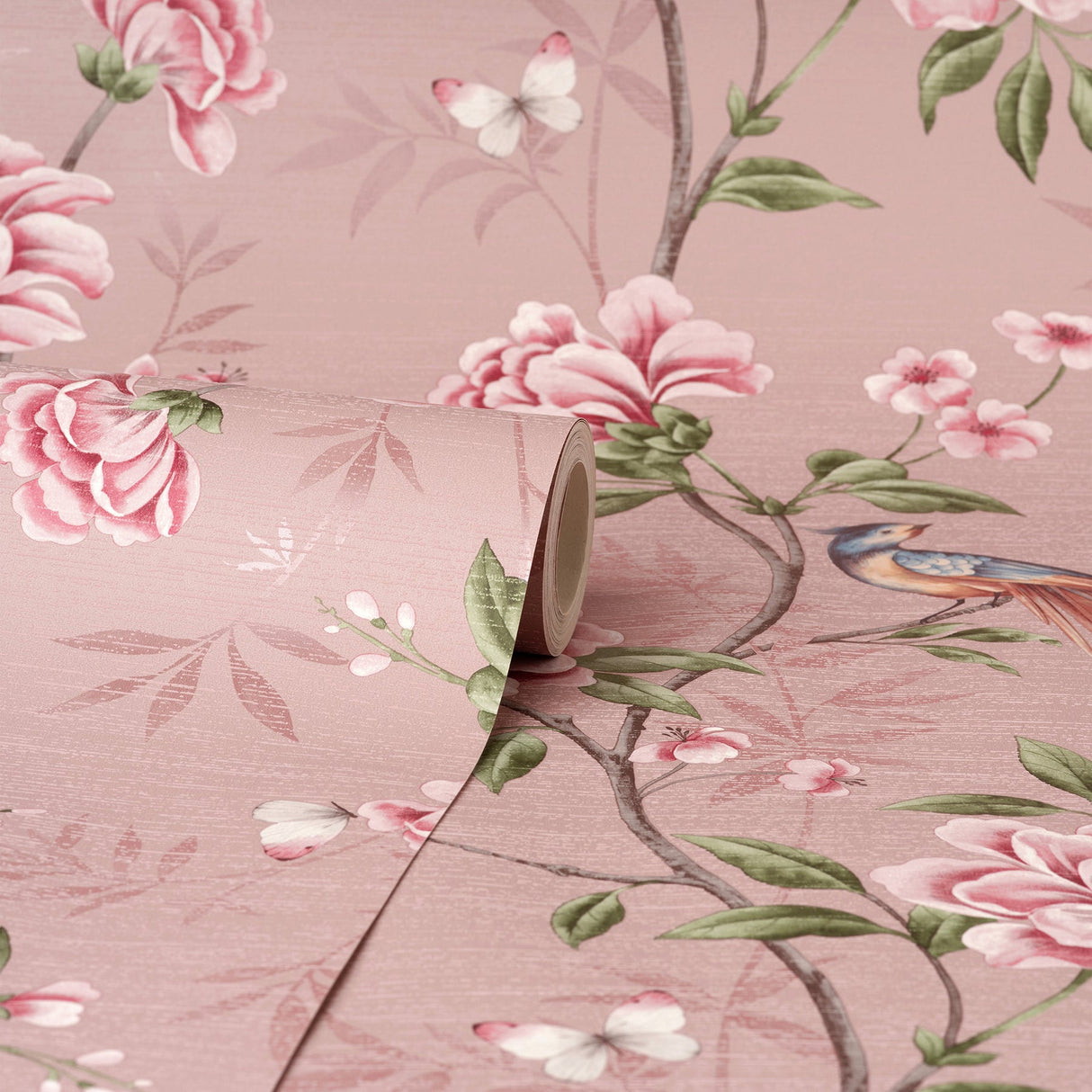 Fine Decor M1726 Akina Blush Floral Wallpaper