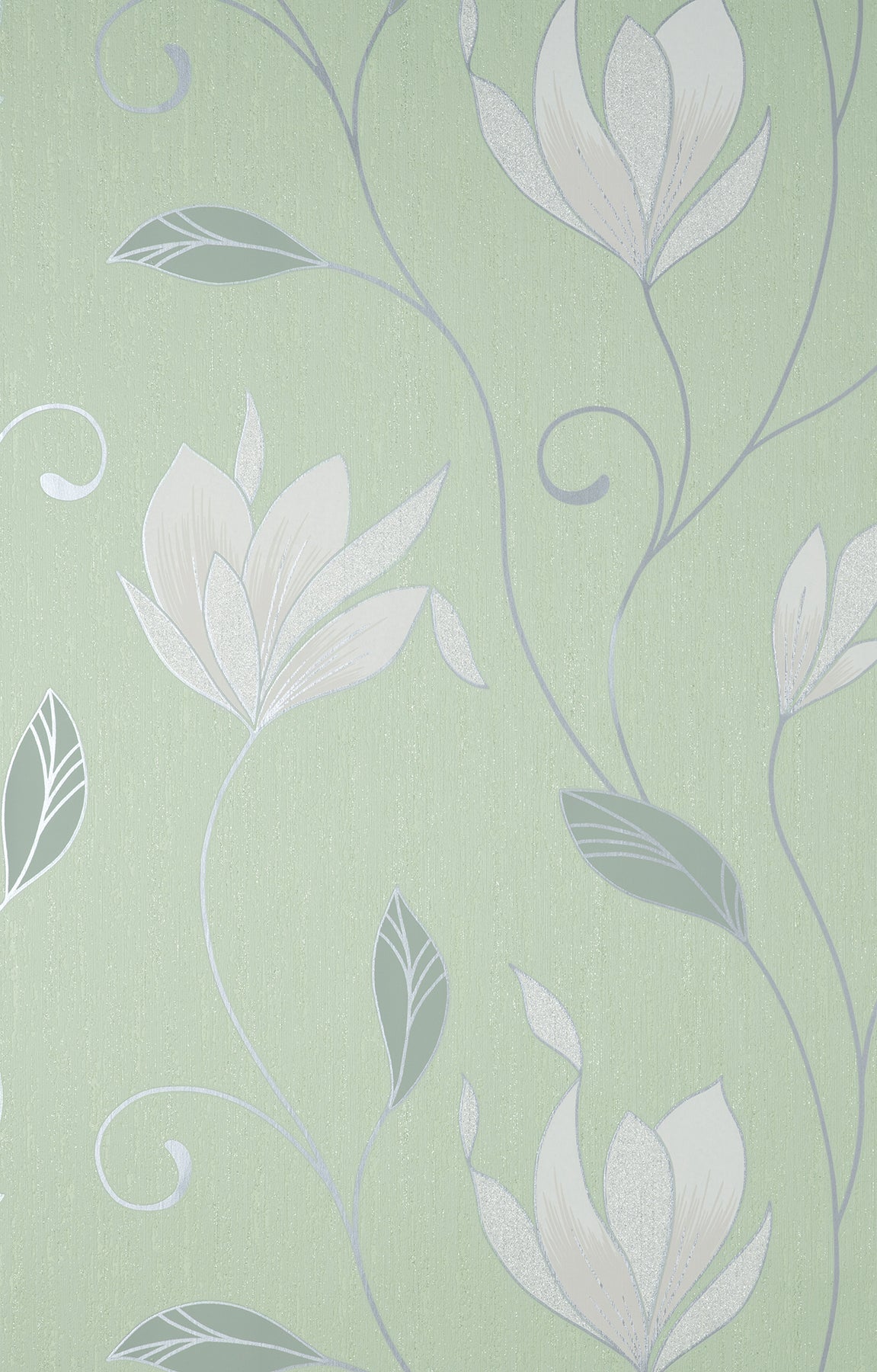 Fine Decor M1739 Synergy Light Green Floral Wallpaper