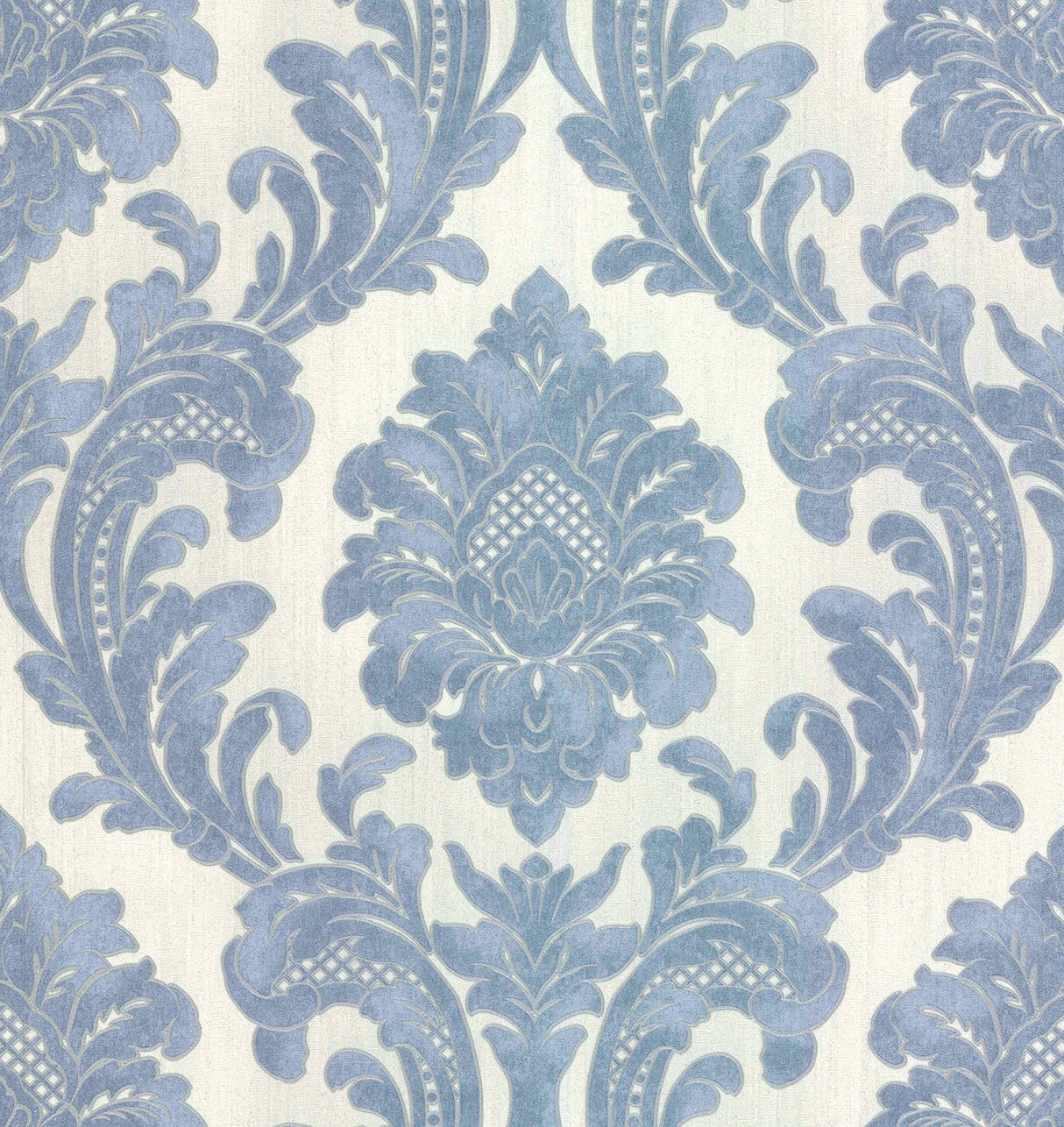 Fine Decor M95586 Milano Light Blue Damask Wallpaper