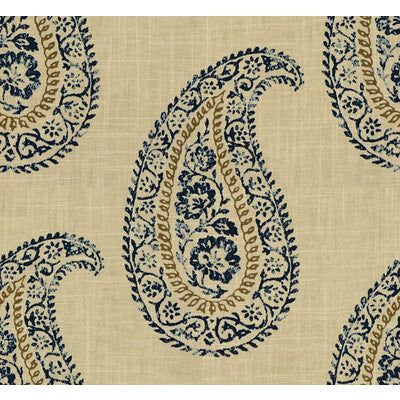 KRAVET DESIGN MADIRA.516.0 MADIRA INDIGO Fabric - Eade's Wallpaper