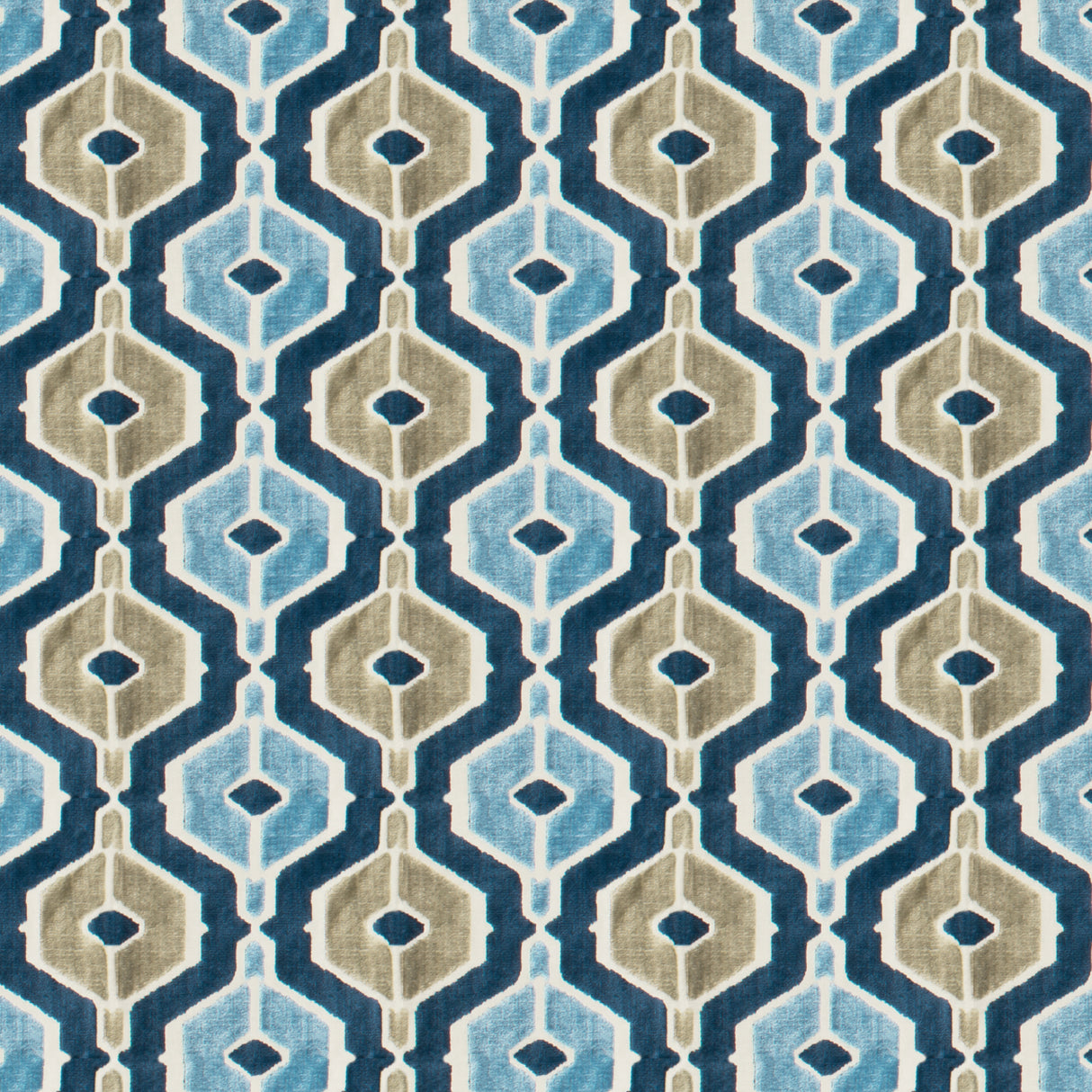 STOUT MALU-2 MALUSA 2 OCEAN Fabric - Eades Wallpaper & Fabric