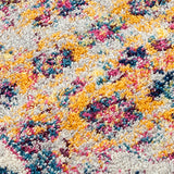 Amer Rugs MAN-3 Manhattan Bohemian Pattern /Orange Runner Rug, 2'6" X 6' Area Rug