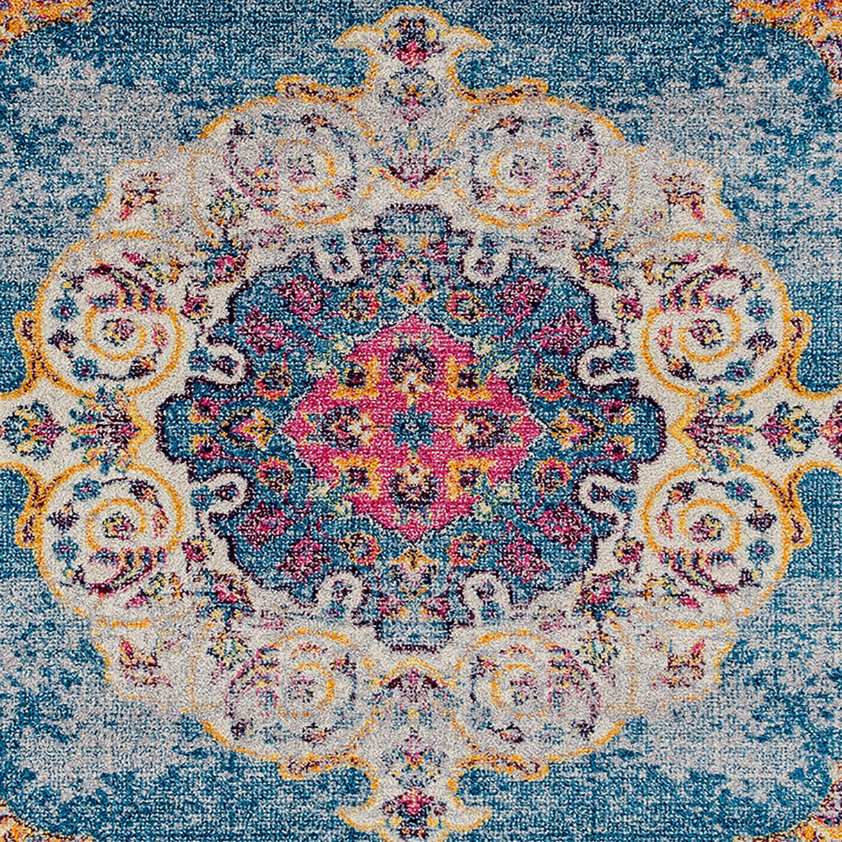 Amer Rugs MAN-3 Manhattan Bohemian Pattern /Orange Runner Rug, 2'6" X 6' Area Rug