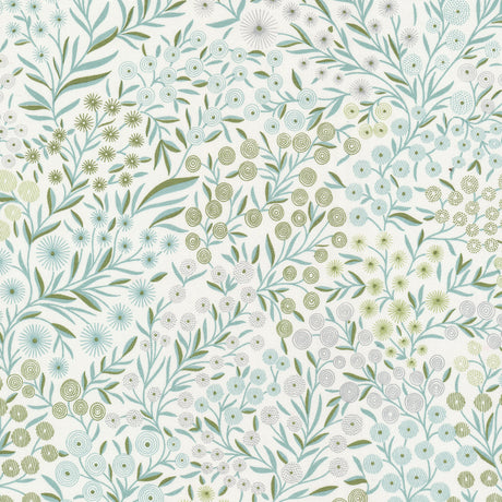 STOUT MAYB-1 MAYBERRY 1 SEAGLASS Fabric - Eades Wallpaper & Fabric