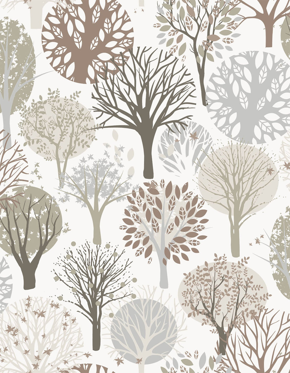 Midbec MD17500 Trees Brown Woodland Wallpaper