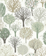 Midbec MD17501 Trees Green Woodland Wallpaper