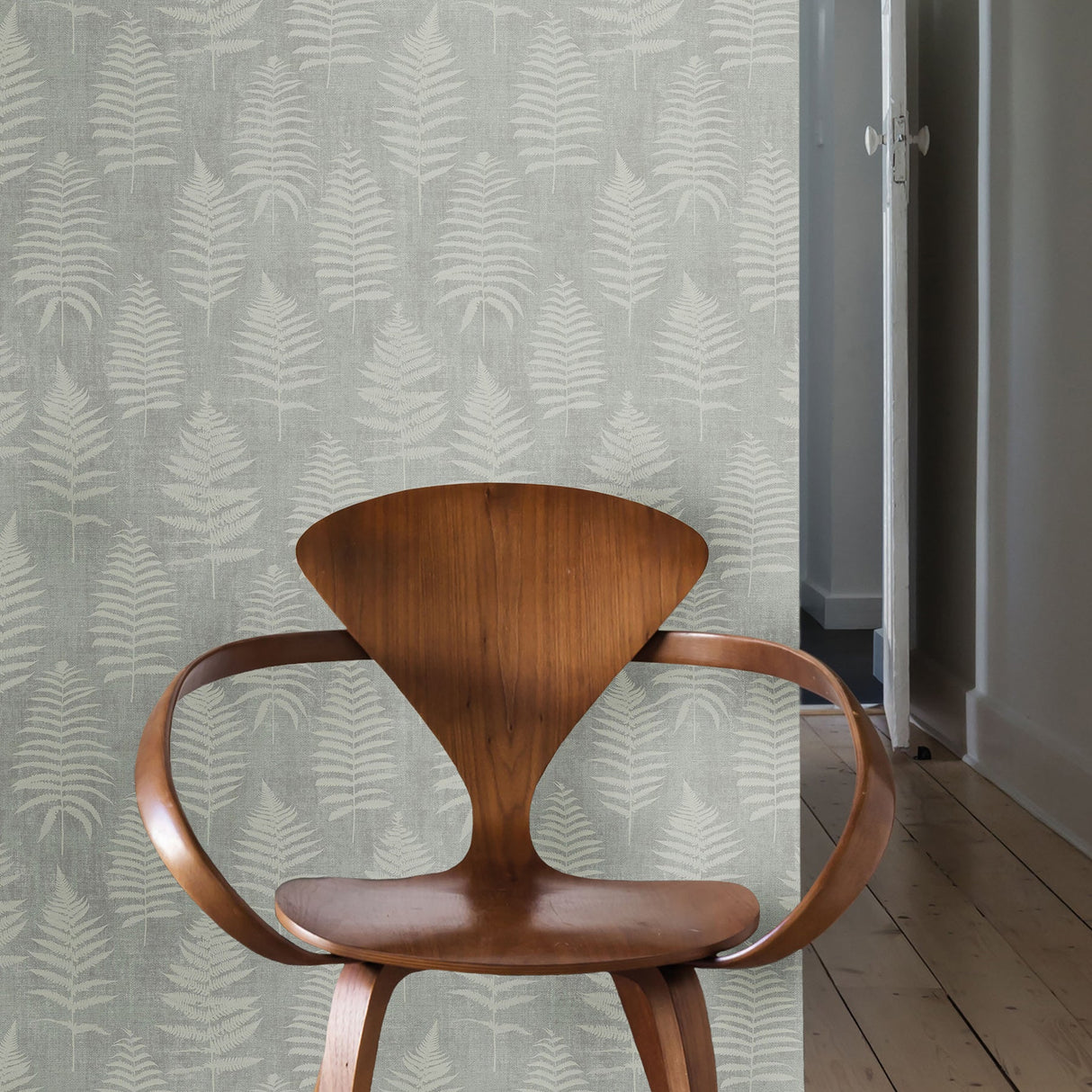 Midbec MD218101 Bracken Dark Grey Fern Wallpaper