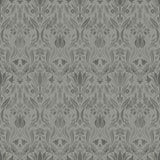 Midbec MD51018 Ludvig Dark Grey Floral Ogee Wallpaper