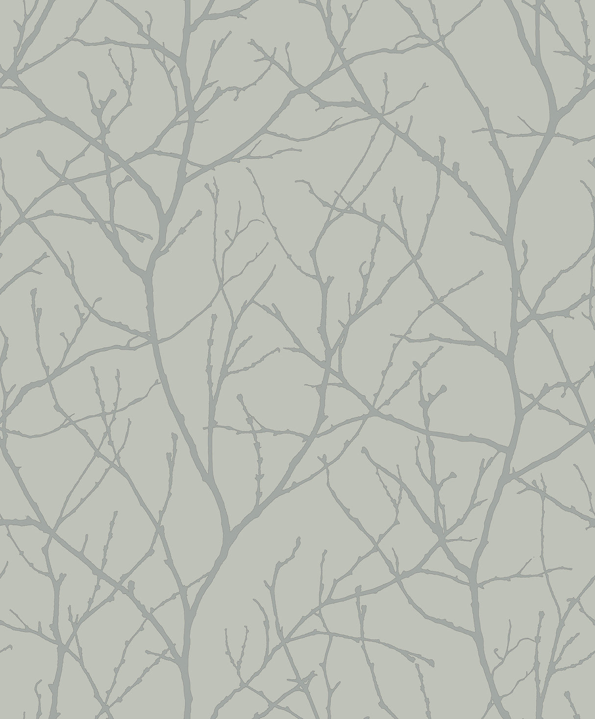 York MD7124 Trees Silhouette Eucalyptus & Silver Wallpaper