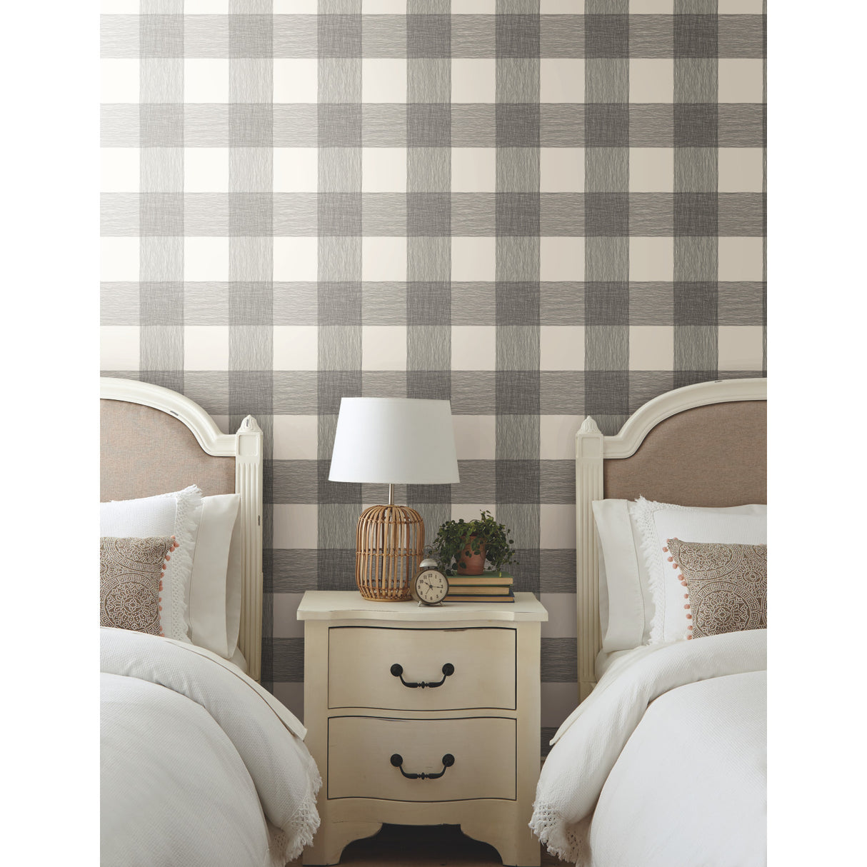 York ME1520 Common Thread Black & White Wallpaper