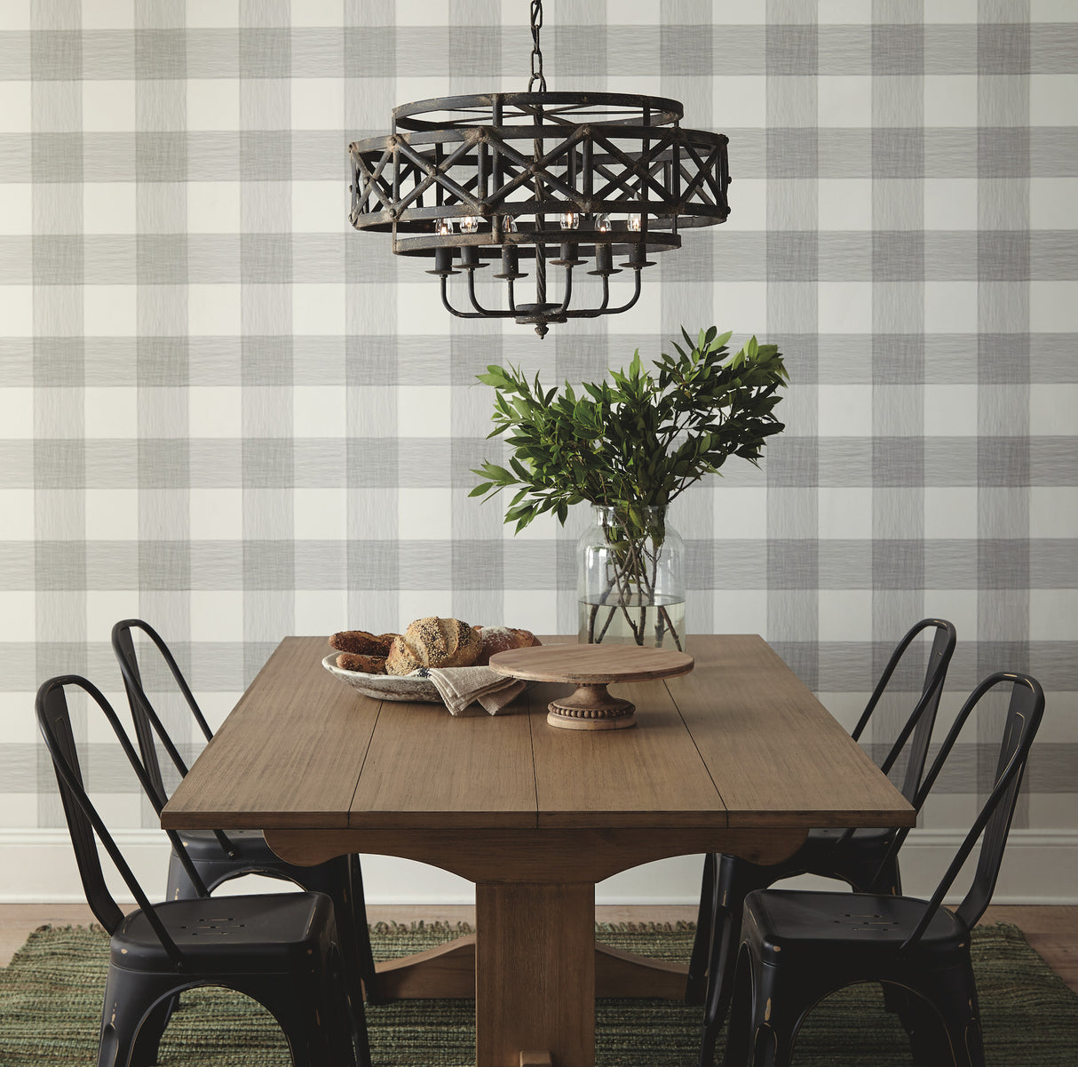 York ME1520 Common Thread Black & White Wallpaper