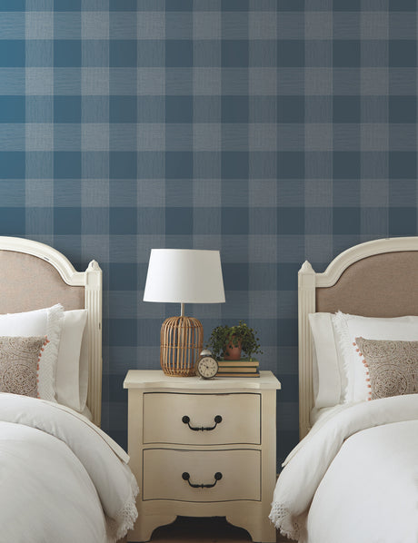 York ME1522 Common Thread Navy & White Wallpaper