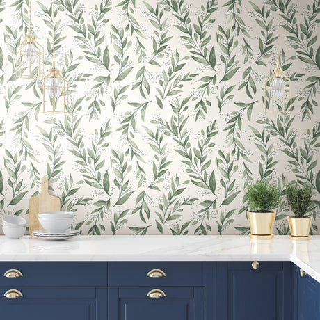 York ME1535 Olive Branch Olive Grove Wallpaper