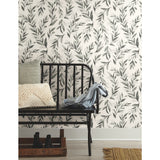 York ME1537 Olive Branch Charcoal Wallpaper