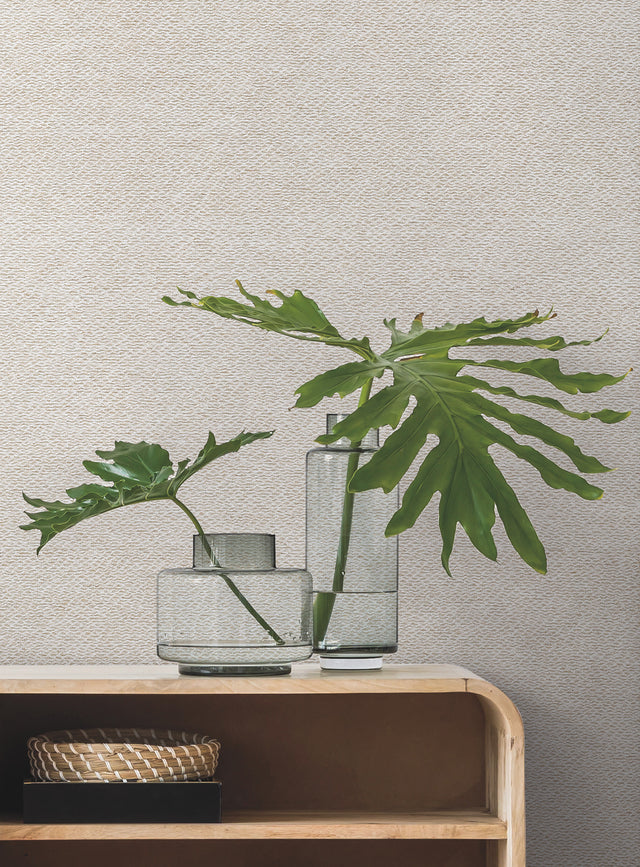 Magnolia Home MF4703MH Paper White Yarn Wallpaper