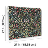 Magnolia Home MF4721 Garden Black & Multicolor Terrace Wallp