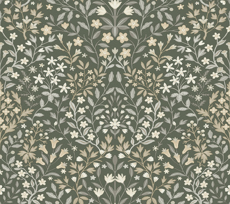 Magnolia Home MF4722 Garden Terrace Olive Wallpaper