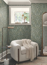 Magnolia Home MF4722 Garden Terrace Olive Wallpaper