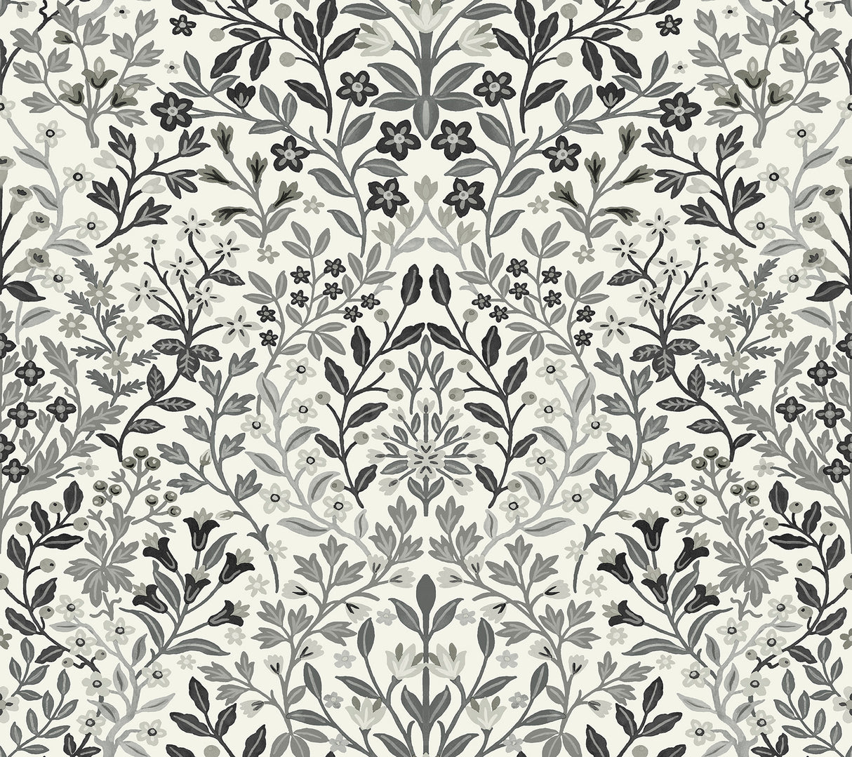 Magnolia Home MF4724 Garden White & Black Terrace Wallpaper