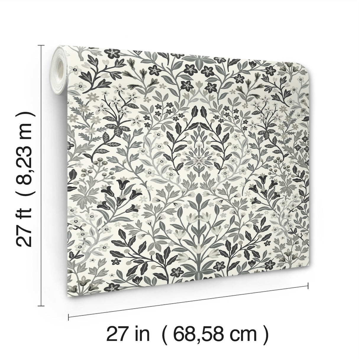 Magnolia Home MF4724 Garden White & Black Terrace Wallpaper