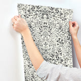 Magnolia Home MF4724 Garden White & Black Terrace Wallpaper